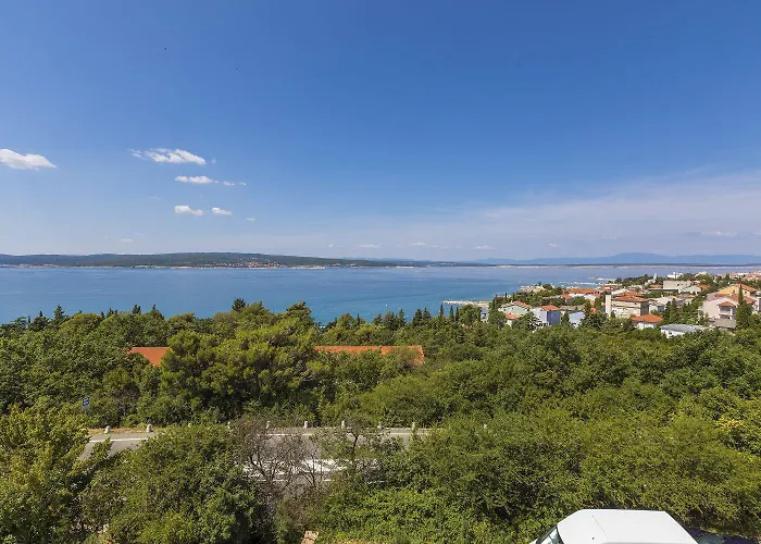 Lejlighed Charmantes Nur 300 Meter Zum Mit Meerblick, Waschmaschine, Wifi Crikvenica